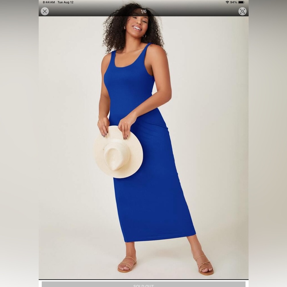 Vibrant Blue Maxi Dress